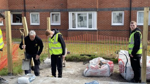 Elderly home Bin-Store for Merthyr Homes