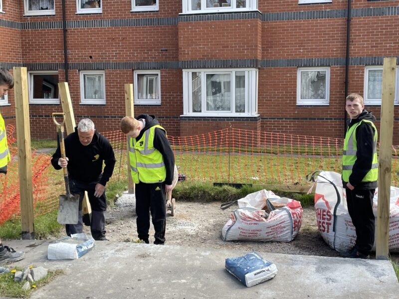 Elderly home Bin-Store for Merthyr Homes